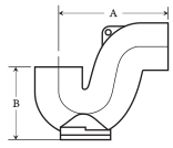Сифон горизонтальный/вертикальный