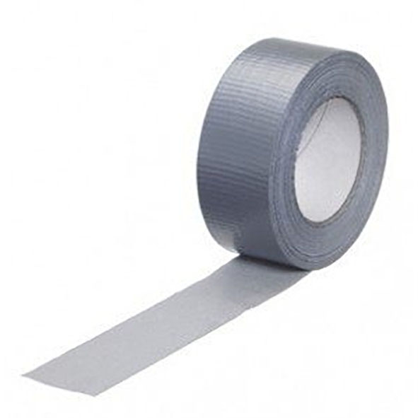 Лента Скотч Duct tape ПВХ серая для вспененного полиэтилена 48мм*50м
